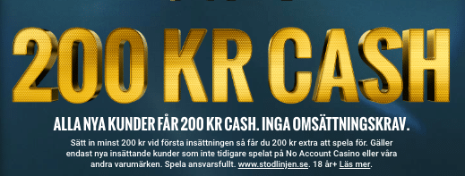 No Account Casino omsattningsfri september bonus svensknatcasino se