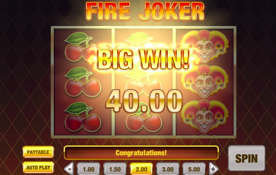 Fire Joker – Spelautomaten med en brinnande re-spin funktion